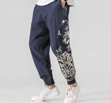 Charger l&#39;image dans la galerie, Samo Zaen Collection Linen Solid Pants Jogger Casual Loose - FUCHEETAH