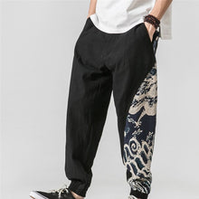 Charger l&#39;image dans la galerie, Samo Zaen Collection Linen Solid Pants Jogger Casual Loose - FUCHEETAH