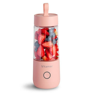 350ml Mini Portable Electric Fruit Juicer USB Rechargeable Smoothie Maker Blender Machine Sports Bottle Juicing Cup - FUCHEETAH