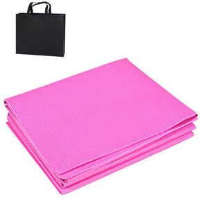 PVC Foldable Yoga Mat Exercise Pad Thick Non-slip Folding - FUCHEETAH