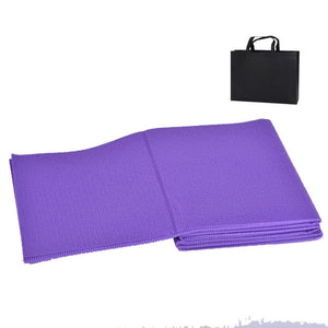 PVC Foldable Yoga Mat Exercise Pad Thick Non-slip Folding - FUCHEETAH