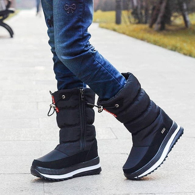 Winter Platform Women Boots Children Rubber anti-slip Snow Boots Shoes for women Waterproof Warm Winter Shoes Botas - FUCHEETAH