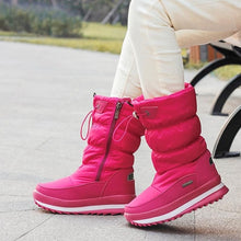 Charger l&#39;image dans la galerie, Winter Platform Women Boots Children Rubber anti-slip Snow Boots Shoes for women Waterproof Warm Winter Shoes Botas - FUCHEETAH