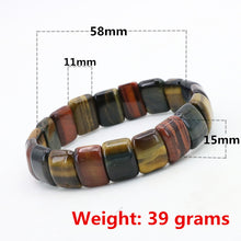 Charger l&#39;image dans la galerie, Energy Multicolor tiger stone elastic bracelet DIY stone multi element collocation - FUCHEETAH