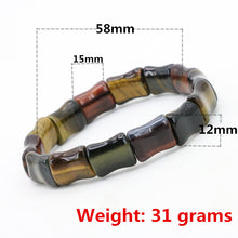 Charger l&#39;image dans la galerie, Energy Multicolor tiger stone elastic bracelet DIY stone multi element collocation - FUCHEETAH