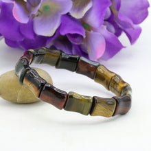 Charger l&#39;image dans la galerie, Energy Multicolor tiger stone elastic bracelet DIY stone multi element collocation - FUCHEETAH