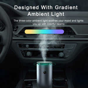 Car Diffuser Humidifier Auto Air Purifier Aroma Air Freshener with LED Light For Car Essential Oil Aromatherapy Diffuser - FUCHEETAH