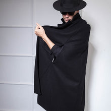 Charger l&#39;image dans la galerie, Samo Zaen Collection Long Woolen Cape - FUCHEETAH