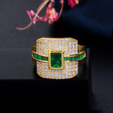 Cargar imagen en el visor de la galería, Zircons Monaco Luxury Cubic Ring - FUCHEETAH