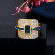 Cargar imagen en el visor de la galería, Zircons Monaco Luxury Cubic Ring - FUCHEETAH