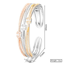 Charger l&#39;image dans la galerie, 3 ROWS In 1 New Luxury Stackable Bangle Cuff - FUCHEETAH