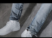 Charger l&#39;image dans la galerie, Samo Zaen Collection Street beggar jeans slim leg - FUCHEETAH