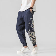 Charger l&#39;image dans la galerie, Samo Zaen Collection Linen Solid Pants Jogger Casual Loose - FUCHEETAH