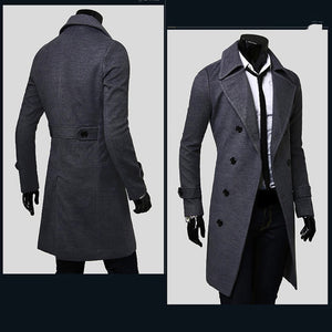 Samo Zaen Collection Fashion Long Trench Mantel High Quality - FUCHEETAH