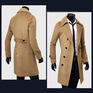 Samo Zaen Collection Fashion Long Trench Mantel High Quality - FUCHEETAH