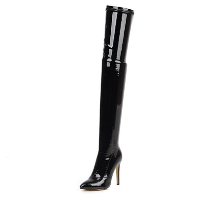 High Heels Over The Knee Boots Women Stretch Thigh High Boots - FUCHEETAH