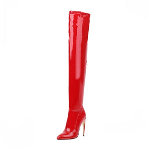 High Heels Over The Knee Boots Women Stretch Thigh High Boots - FUCHEETAH