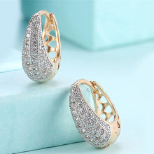 Charger l&#39;image dans la galerie, Cubic Zirconia Women Hoop Earrings Classic Female Accessories - FUCHEETAH