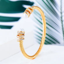 Cargar imagen en el visor de la galería, Trendy Luxury Stackable Bracelet Cuff Full Cubic Zircon Crystal - FUCHEETAH