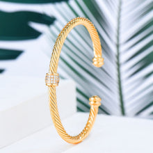 Cargar imagen en el visor de la galería, Trendy Luxury Stackable Bracelet Cuff Full Cubic Zircon Crystal - FUCHEETAH