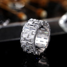 Load image into Gallery viewer, Luxury Silver Rings Geometric CZ Simple Stylish - FUCHEETAH