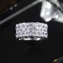 Load image into Gallery viewer, Luxury Silver Rings Geometric CZ Simple Stylish - FUCHEETAH