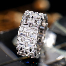 Load image into Gallery viewer, Luxury Silver Rings Geometric CZ Simple Stylish - FUCHEETAH