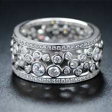 Load image into Gallery viewer, Luxury Silver Rings Geometric CZ Simple Stylish - FUCHEETAH