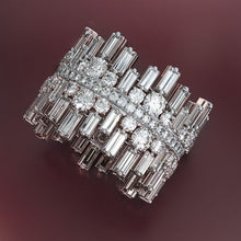 Load image into Gallery viewer, Luxury Silver Rings Geometric CZ Simple Stylish - FUCHEETAH