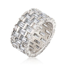 Load image into Gallery viewer, Luxury Silver Rings Geometric CZ Simple Stylish - FUCHEETAH