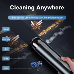 Car Vacuum Cleaner Wireless 5000Pa Handheld Mini Vaccum Cleaner For Car, Home ,Desktop - FUCHEETAH