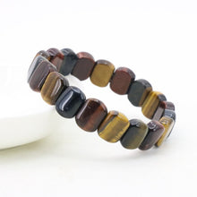 Charger l&#39;image dans la galerie, Energy Multicolor tiger stone elastic bracelet DIY stone multi element collocation - FUCHEETAH