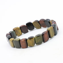 Charger l&#39;image dans la galerie, Energy Multicolor tiger stone elastic bracelet DIY stone multi element collocation - FUCHEETAH