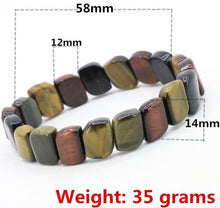 Charger l&#39;image dans la galerie, Energy Multicolor tiger stone elastic bracelet DIY stone multi element collocation - FUCHEETAH