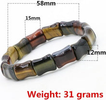 Charger l&#39;image dans la galerie, Energy Multicolor tiger stone elastic bracelet DIY stone multi element collocation - FUCHEETAH