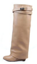 Cargar imagen en el visor de la galería, Wedge Shark Lock Women&#39;s Shoes High knee Boots - FUCHEETAH