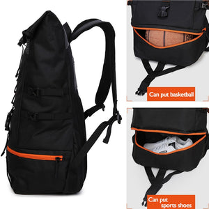 New Large Capacity Basketball Backpack Men's Multi function Out Door Travel - FUCHEETAH