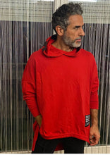 Charger l&#39;image dans la galerie, Fabioogo Red Pull over Long sleeves with head cover